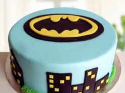 Batman Theme Fondant Cake from LallanTop Cake Shop - Delivery in East Delhi, South-East Delhi, Ghaziabad, and Noida.