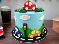 Fondant Toy Car Theme Cake from LallanTop Cake Shop