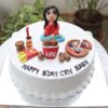 Food Lover Girl Theme Cake 1 food lover girl theme cake 1 From LallamTop Cake Shop