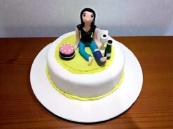 Foodie Girl Customized Cake