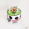 Football Goal Post Fondant Cake 2 football goal post fondant cake 1 From LallamTop Cake Shop