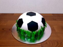 Football Shape Fondant Cake