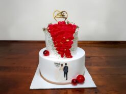 Forever Love Couple Theme Cake