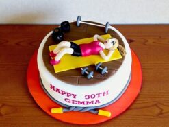 Freakin Fit Girl Theme Fondant Cake