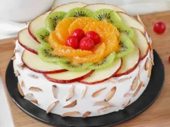 fresh fruit almond cake 1 From LallamTop Cake Shop