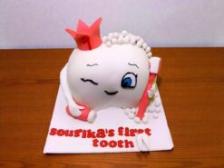 Funny Teeth Fondant Cake