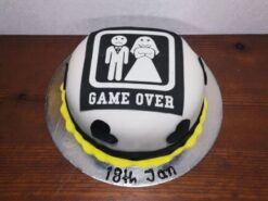 Game Over Bachelor Party Cake