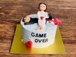 game-over-bachelorette-cake