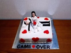 GAME OVER Bachelorette Party Cake