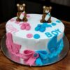 gender reveal teddy cake 1 From LallamTop Cake Shop