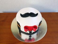 Gentleman Theme Fondant Cake