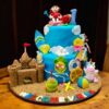 Girl and Unicorn at Beach Theme Cake 2 girl-and-unicorn-at-beach-theme-cake