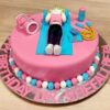 Girl Gym Theme Fondant Cake 2 girl-gym-theme-fondant-cake