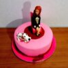 girl with dog fondant cake 2 From LallamTop Cake Shop