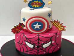 Girly Super Hero Spiderman Marvel Cake