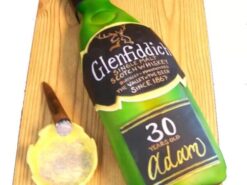 Glenfiddich Scotch Bottle Fondant Cake