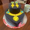 Gold Jewelry Set Designer Fondant Cake 2 gold jewelry set designer fondant cake 2 From LallamTop Cake Shop