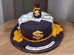 Golden Fortune Celebration Cake
