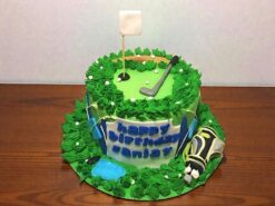 Golf Course Theme Fondant Cake