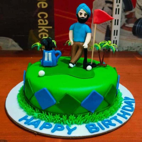 Golfer Guy Theme Cake 5 Golfer Guy Theme Cake from LallanTop Cake Shop - Delivery in East Delhi, South-East Delhi, Ghaziabad, and Noida