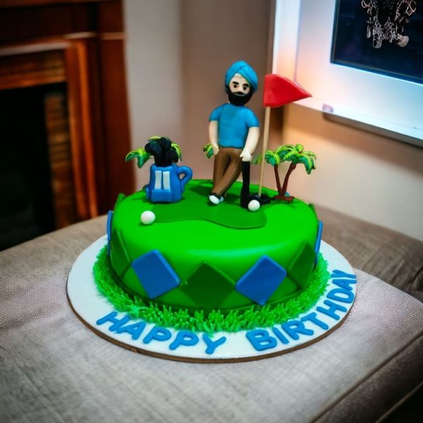 Golfer Guy Theme Cake 3 Golfer Guy Theme Cake