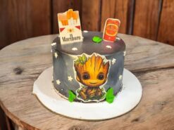 Groot Galactic Glow Cake