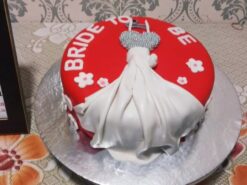 Bride to Be Theme Fondant Cake