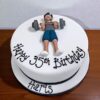 Gym Boy Fondant Cake 1 gym boy fondant cake 2 From LallamTop Cake Shop