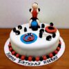 Gym Designer Fondant Cake 2 gym designer fondant cake 1 From LallamTop Cake Shop