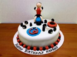 Gym Designer Fondant Cake