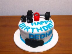 Gym Lover Fondant Cake