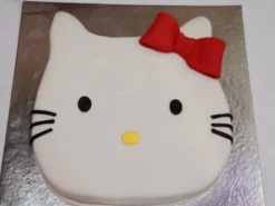 Hello Kitty Face Fondant Cake from LallanTop Cake Shop - Delivery in East Delhi, South-East Delhi, Ghaziabad, and Noida.