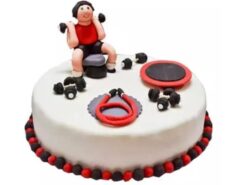 Gym Theme Designer Cake