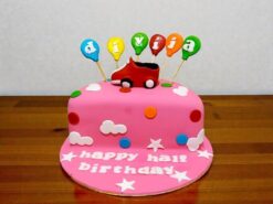 Half Birthday Fondant Cake