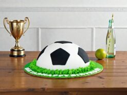 Half Football Design Cake