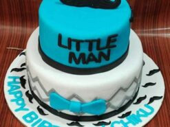Alternative view of Happy 1st Birthday Little Man Cake