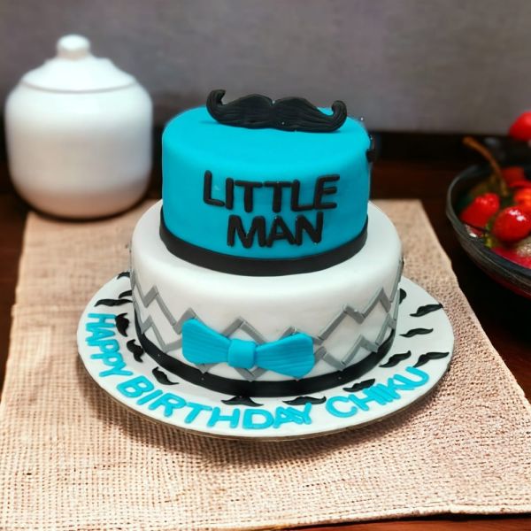 Happy 1st Birthday Little Man Cake 3 Happy 1st Birthday Little Man Cake