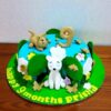 Happy 9 Month Theme Fondant Cake 1 happy 9 month theme fondant cake 4 6ab1b2a81fc93 From LallamTop Cake Shop