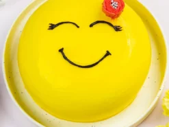 Happy Emoji Pineapple Cake