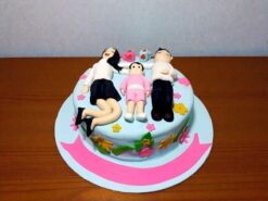 Happy Family Theme Fondant Cake