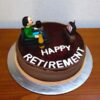 Happy Retirement Theme Cake 1 happy retirement theme cake 1 From LallamTop Cake Shop