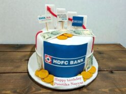 HDFC Banker Theme Celebration Cake