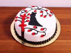 Heart Paradise Designer Fondant Cake