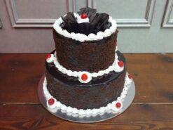 Heavenly Black Forest Two Tier Chocolate Cake