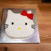 Hello Kitty Face Fondant Cake 2 hello kitty face fondant cake 1 From LallamTop Cake Shop