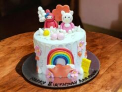 Hello Kitty Rainbow Cake