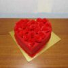Hot Red Valentine Heart Fondant Cake 2 hot red valentine heart fondant cake 1 From LallamTop Cake Shop