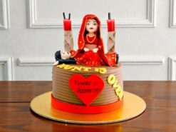 Hunt is Over Bridal Cake