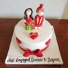 indian wedding couple theme cake 2 6ab1b1915b8a3 From LallamTop Cake Shop