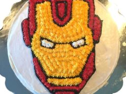 Iron Man Face Cream Cake